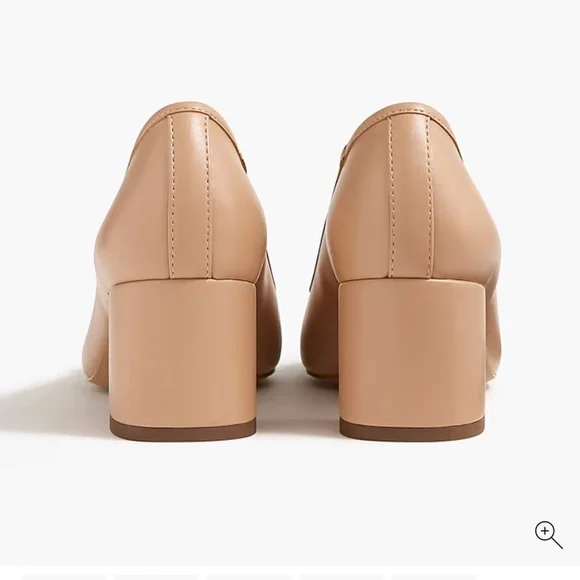 J.Crew Cap Toe Ballet Block Heels Two Tone Black/Beige Size 8.5 Medium - Picture 3 of 8
